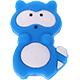 Piccolo procione in silicone : blu medio