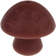Funghetti in silicone : marrone