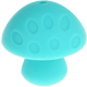 Funghetti in silicone : turchese chiaro