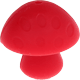 Funghetti in silicone : rosso