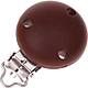 Clip in silicone : marrone