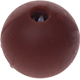 Distanziatori tondi in silicone 10 mm : marrone