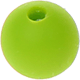 Distanziatori tondi in silicone 10 mm : verde giallo