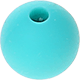 Distanziatori tondi in silicone 10 mm : turchese chiaro