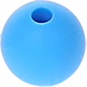 Distanziatori tondi in silicone 10 mm : azzurra