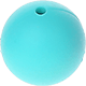 Distanziatori tondi in silicone 15 mm : turchese chiaro
