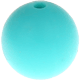 Distanziatori tondi in silicone 9 mm : turchese chiaro
