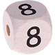 Dadi bianchi con lettere ad incavo 10 mm : 8
