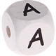 Dadi bianchi con lettere ad incavo 10 mm : A