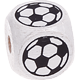 Dadi bianchi con lettere ad incavo 10 mm - Immagini : calcio