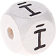 Dadi bianchi con lettere ad incavo 10 mm - Lettone : Ī