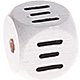 Dadi bianchi con lettere ad incavo 10 mm - Greco : Ξ