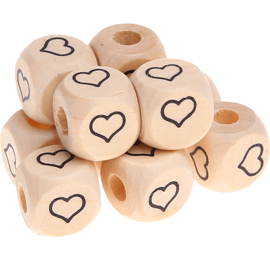 300 Dadi con lettera Cuore