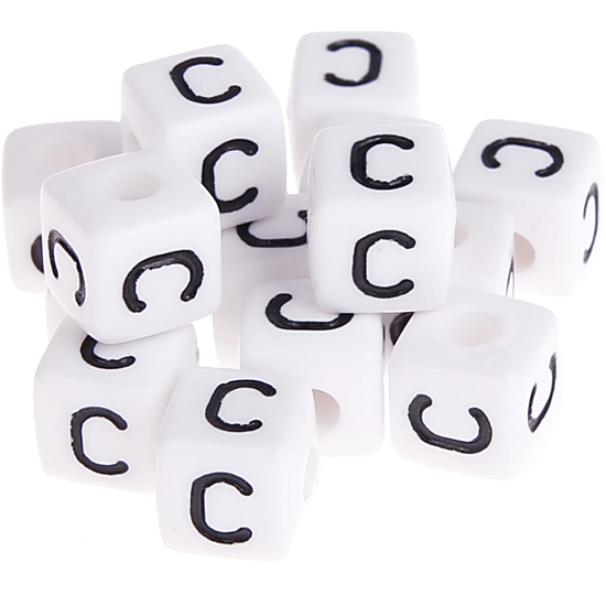 580 Dadi in plastica con lettera C (0,5 Kg)