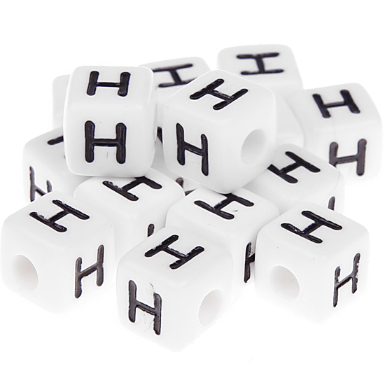 580 Dadi in plastica con lettera H (0,5 Kg)