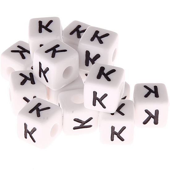 580 Dadi in plastica con lettera K (0,5 Kg)