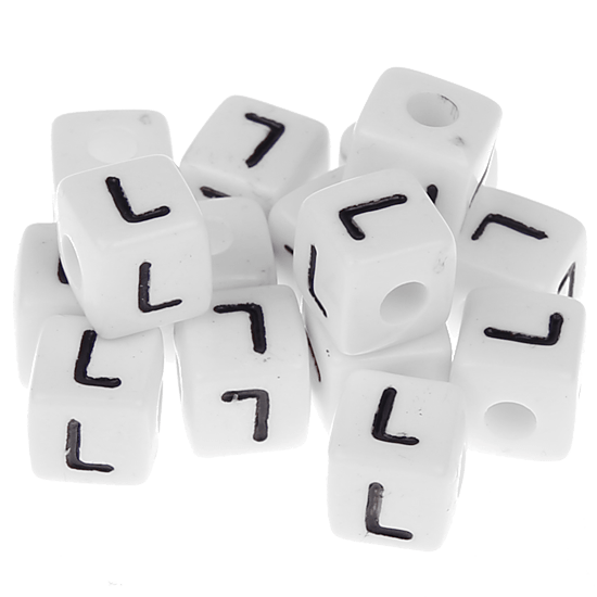 580 Dadi in plastica con lettera L (0,5 Kg)