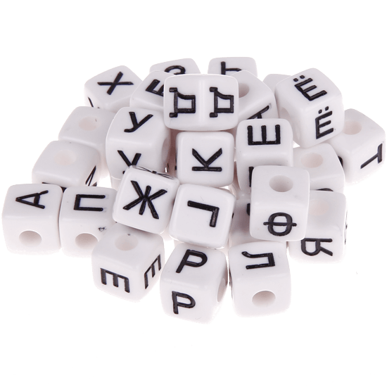 580 Dadi in plastica con lettera A (0,5 Kg) - Russo