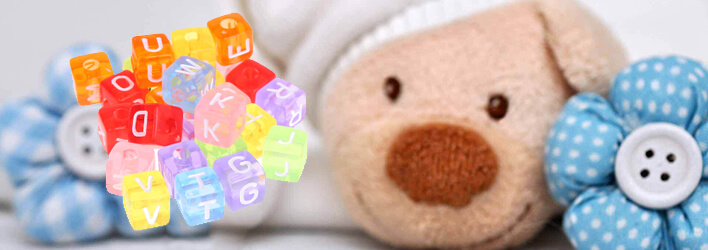 Cubi per lettere in plastica traslucida e colori brillanti - Rainbow