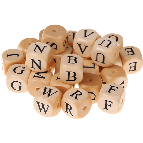 Geprägte Buchstabenwürfel 12mm