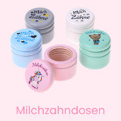 Milchzahndosen als Erinnerung an eine schöne Zeit