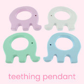 Wooden teething pendant to help your baby learn and play