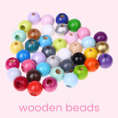 Order wooden beads for designing baby toys online