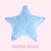 Textile stars for lovely dummy chains