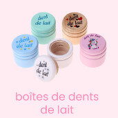 Boîte de dents de lait - souvenirs d'un bon moment