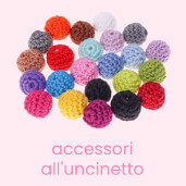 Perline all'uncinetto – Accessori realizzati all'uncinetto per catenella porta ciuccio e giocattolo tattile infantile