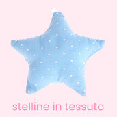 Stelline in tessuto per splendide catenelle porta ciuccio