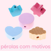 Pérolas com motivo em diferentes línguas