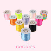 Cordões para a criação de lindos prendedores de chupeta