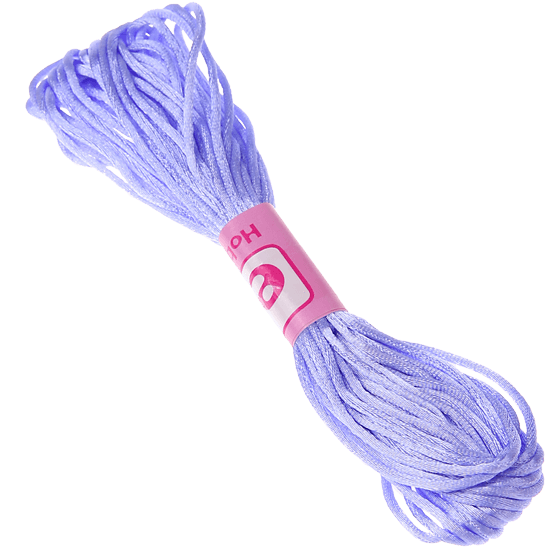 Cordoncino satinato lilla Kumihimo – 1 m