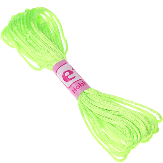 Cordoncino satinato verde chiaro Kumihimo – 1 m