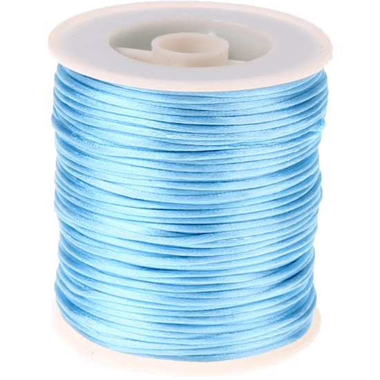 Cordoncino satinato azzurro Kumihimo – 50 m