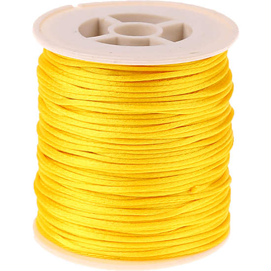 Cordoncino satinato giallo Kumihimo – 50 m