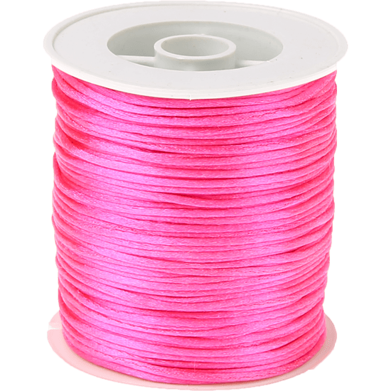 Cordoncino satinato fucsia Kumihimo – 50 m