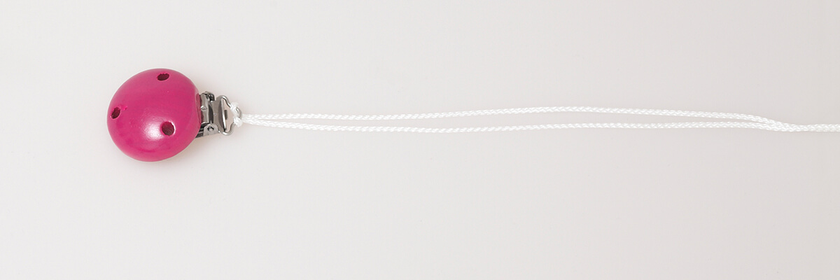 Bastelanleitung Kinderwagenkette – Clip mit Knoten