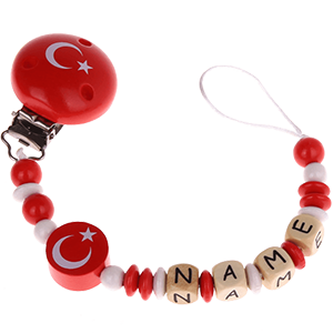 Napphållare i de turkiska nationalfärgerna