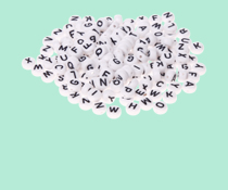 Buchstabenperlen für Perlenschmuck