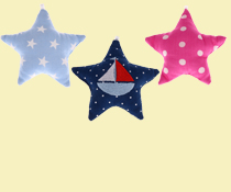 Stelline in tessuto