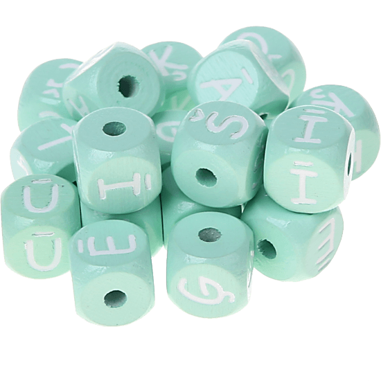 Dadi menta con lettere ad incavo 10 mm - Lettone