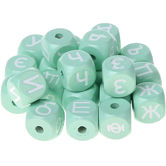 Dadi menta con lettere ad incavo 10 mm - Russo