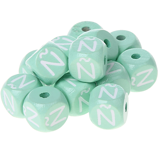 Dadi menta con lettere ad incavo 10 mm - Spagnolo