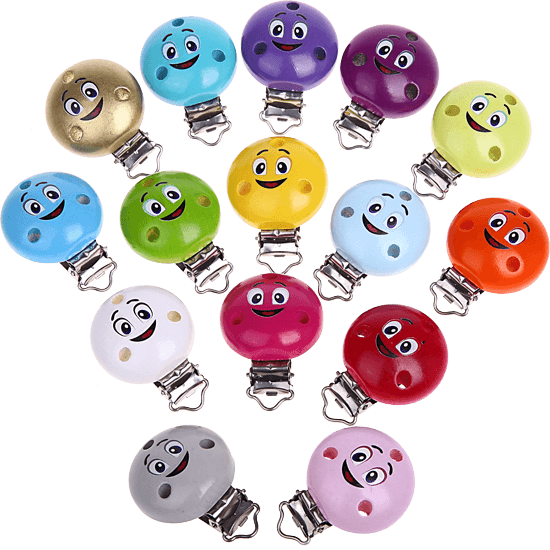 Clip con motivo “Smiley”
