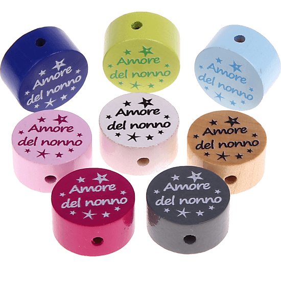 Motivperle "Amore del nonno" (Italienisch)