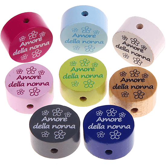 Motivperle "Amore della nonna" (Italienisch)