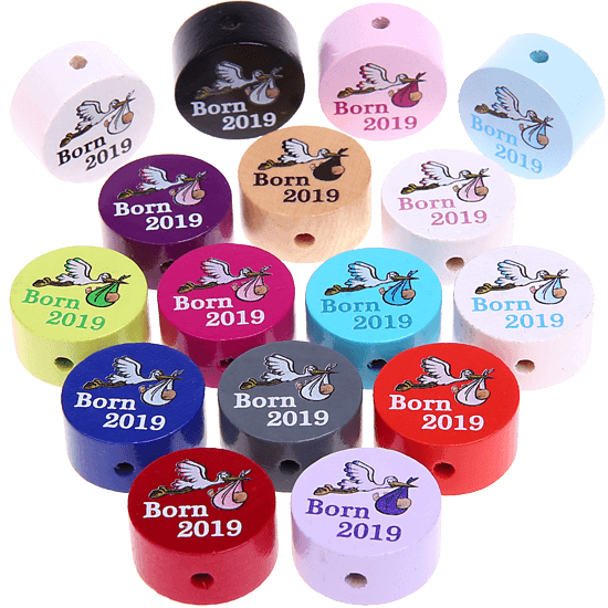 Perlina con motivo "Born 2019"