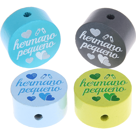 Motivperle "hermano pequeño" (Spanisch)